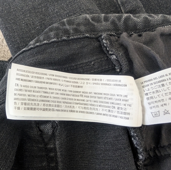 Abercrombie & Fitch Curve Love Jeans Women's 33/16 The Mom High Rise Black Y2K - Picture 10 of 13